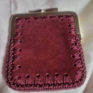 Vintage Neiman Marcus Suede Change Purse